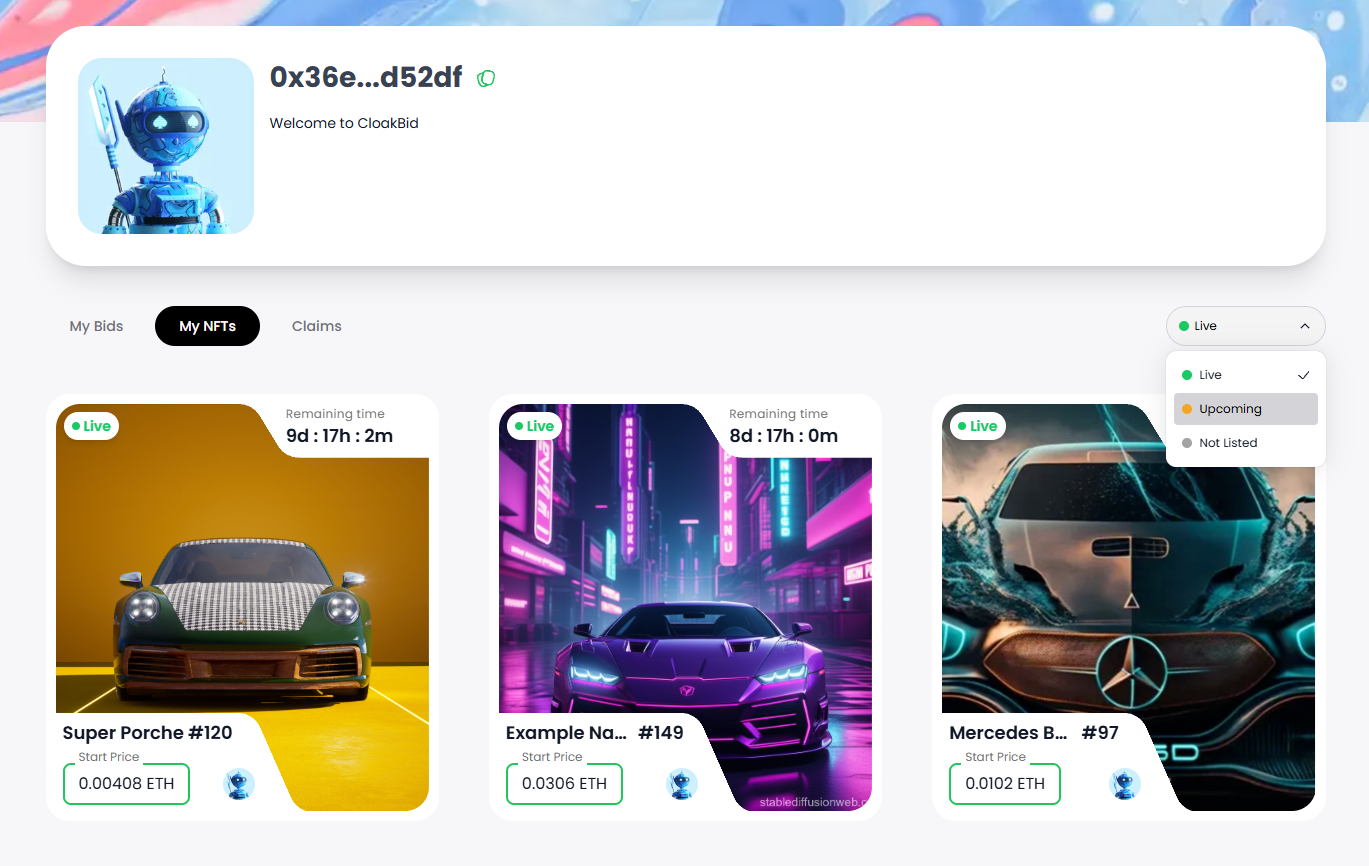 NFT Auction Platform